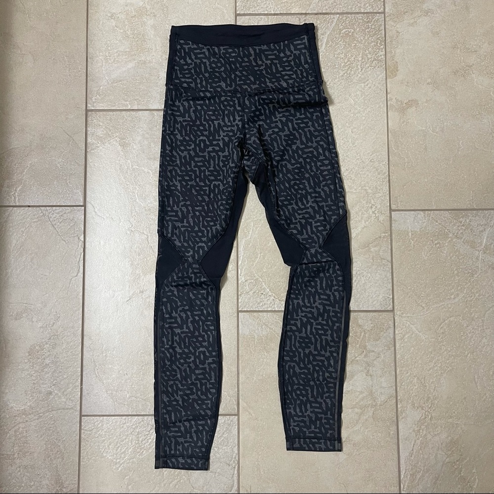 Lululemon Athletica black mesh leggings